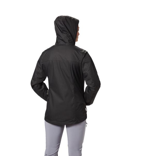 Columbia Rainie Falls Rain Jacket Black For Women's NZ52130 New Zealand